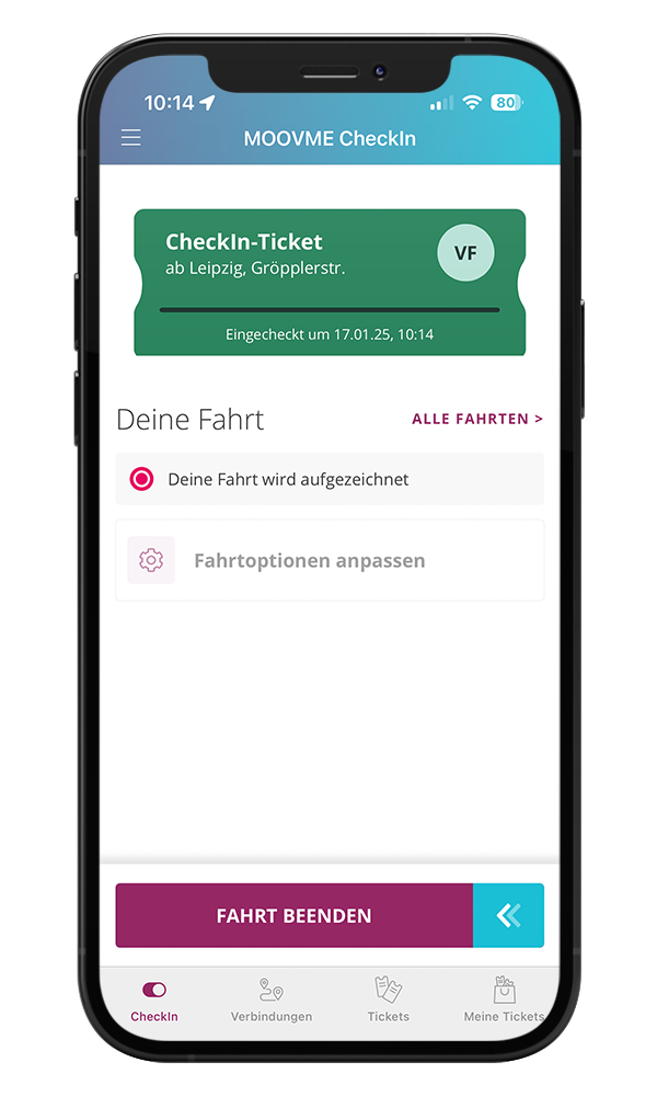 Ausstieg Screen